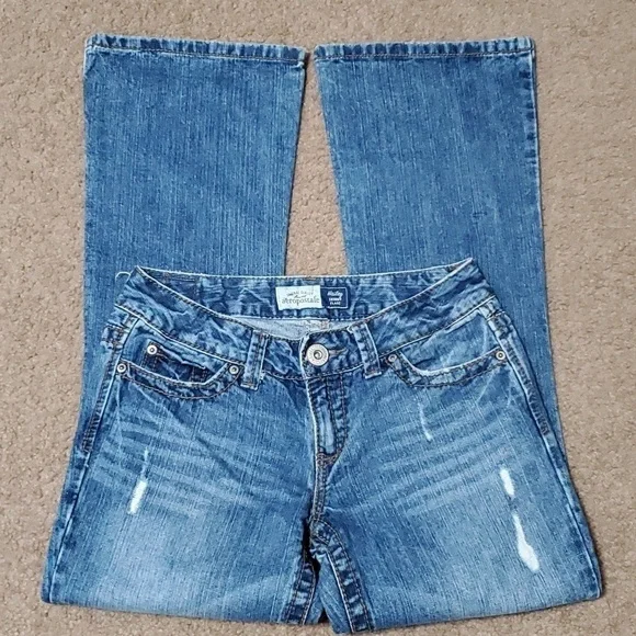 Aeropostale Hailey Skinny Flare Jeans Size 3/4S - Picture 9 of 10